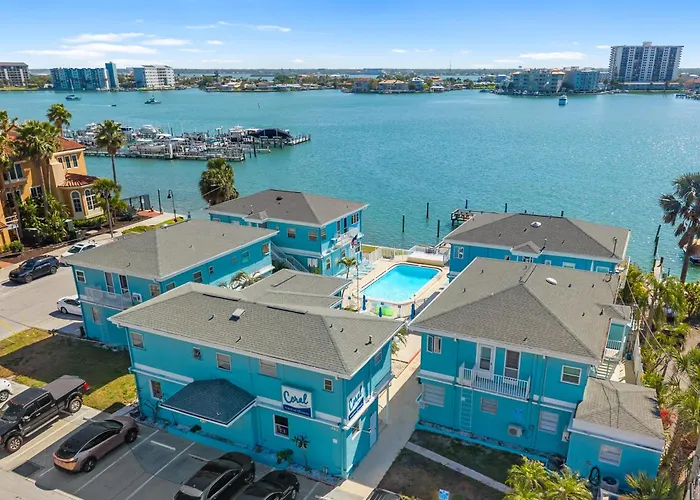 With Heated Pool - Waterfront View, Steps To - Coral C-2 Resort Clearwater Beach